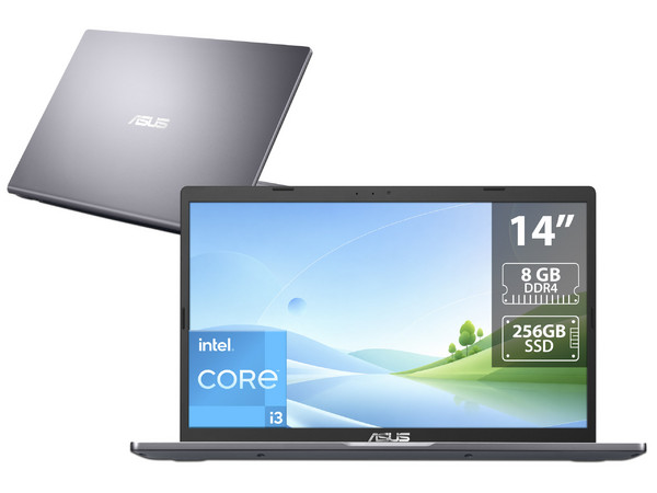Laptop ASUS F415EA:
Procesador Intel Core i3 1115G4 (hasta 4.10 GHz),
Memoria de 8GB DDR4,
SSD de 256GB,
Pantalla de 14