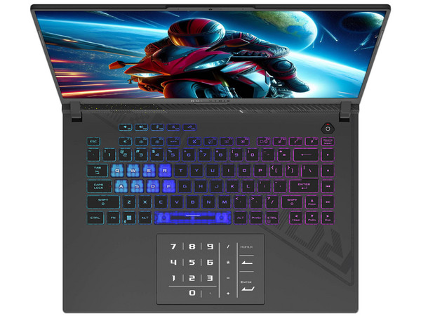 Laptop Gamer ASUS ROG Strix G16:
CPU Intel Core i9 13980HX (hasta 5.6 GHz),
Memoria 16GB DDR5,
SSD 1TB,
Pantalla de 16