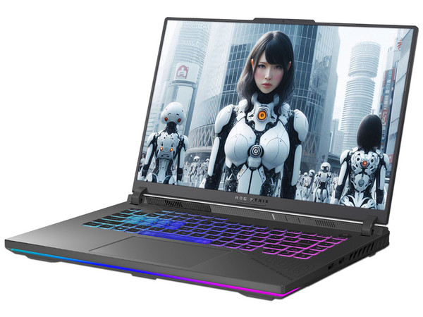 Laptop Gamer ASUS ROG Strix G16: 
Procesador AMD Ryzen 9 8940HX (hasta 5.3 GHz), 
Memoria de 16GB DDR5, 
SSD de 1TB, 
Pantalla de 16