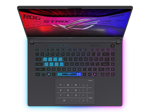 Laptop ASUS ROG Strix G16 G615LW:
Procesador Intel Core Ultra 9 275HX (hasta 5.4 GHz),
Memoria de 32GB DDR5,
SSD de 2TB,
Pantalla de 16
