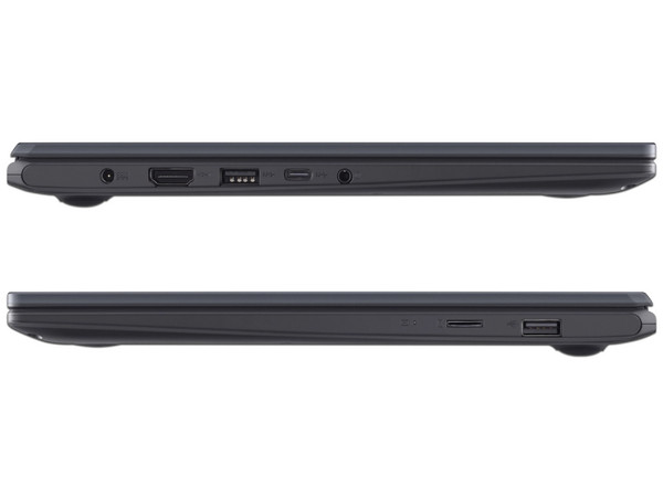 Laptop ASUS L410MA:
Procesador Intel Celeron N4050 (hasta  2.8 GHz),
Memoria de 4GB DDR4,
SSD de 128GB,
Pantalla de 14
