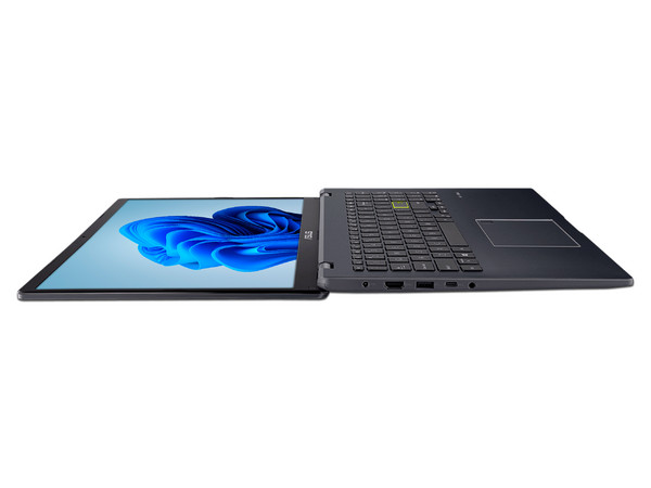 Laptop ASUS L510:
Procesador Intel Pentium Silver N5030 (hasta 3.1 GHz),
Memoria de 4GB DDR4,
Almacenamiento de 128GB,
Pantalla de 15.6