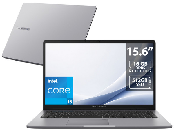 Laptop ASUS ExpertBook P1503CVA:
Procesador Intel Core i5 13420H (hasta 4.6 Ghz),
Memoria de 16GB DDR5, 
SSD de 512GB,
Pantalla de 15.6