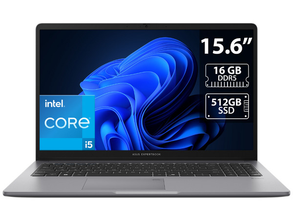 Laptop ASUS ExpertBook P1503CVA:
Procesador Intel Core i5 13420H (hasta 4.6 Ghz),
Memoria de 16GB DDR5, 
SSD de 512GB,
Pantalla de 15.6