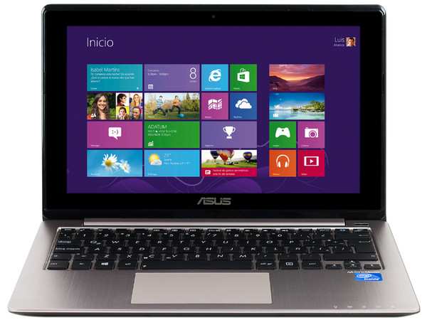 Laptop ASUS VivoBook X202E:
Procesador Intel Celeron 847 (1.1 GHz),
Memoria de 2 GB DDR3, Disco Duro de 320 GB,
Pantalla LED  de 11.6