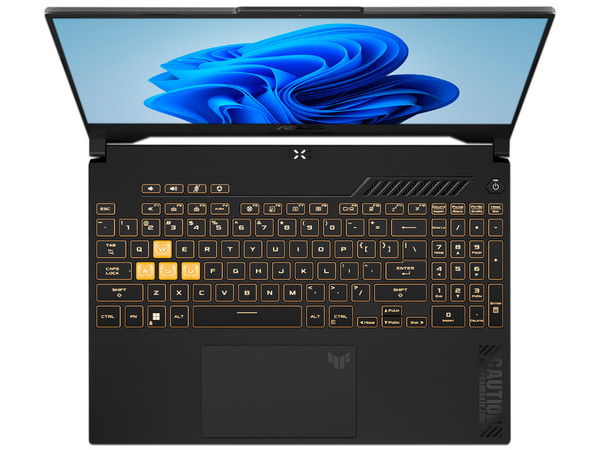 Laptop Gamer ASUS TUF Gaming F15:
Procesador Intel Core i7 12700H (hasta 4.7 GHz),
Memoria de 16GB DDR4,
SSD de 1TB,
Pantalla de 15.6