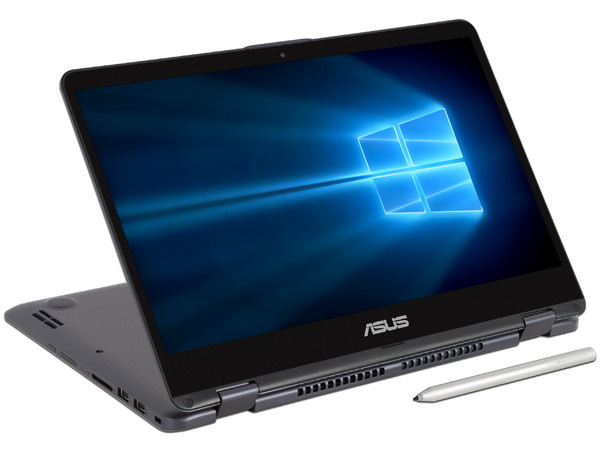 Laptop ASUS VivoBook Flip 14:
Core i5 8250U (hasta 3.40 GHz),
Memoria de 4GB DDR4,
Disco Duro de 1TB,
Pantalla de 14