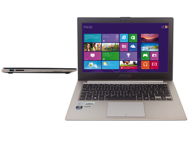 Ultrabook Asus ZenBook UX32VD:
Procesador Intel Core i5-3317U (hasta 2.6 GHz) 3era Generación,
Memoria de 4GB DDR3, D. D. 500GB, 24GB SSD,
Pantalla LED de 13.3