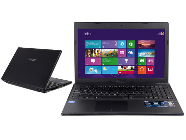 Laptop Asus X55A-MX1-H:
Procesador Intel Celeron B830 (1.8 GHz),
Memoria de 2 GB DDR3, D.D. de 500 GB,
Pantalla de 15.6