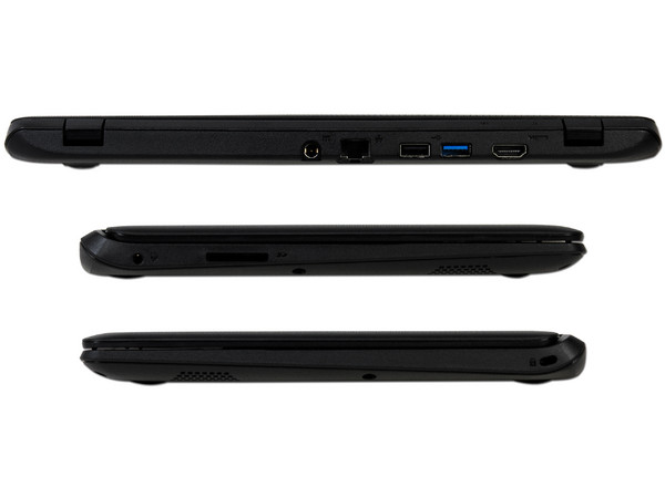Laptop Acer Aspire:
Procesador Intel Celeron N2840 (hasta 2.58 GHz),
Memoria de 2 GB DDR3L, D.D. de 500 GB,
Pantalla LED de 11.6