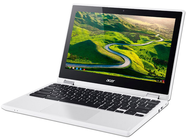 Laptop Acer Chromebook R 11 CB5-132T-C1LK:
Procesador Intel Celeron N 3150 (hasta 2.80 GHz),
Memoria de 4GB DDR3L,
SSD de 32GB,
Pantalla de 11.6