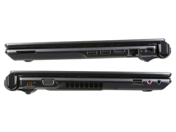 Laptop Ultra Delgada Acer Aspire Timeline 3810TZ-4599:
Procesador Intel Pentium SU2700 (1.3GHz),
Memoria de 2GB DDR III, Disco Duro de 250GB,
Pantalla de 13.3
