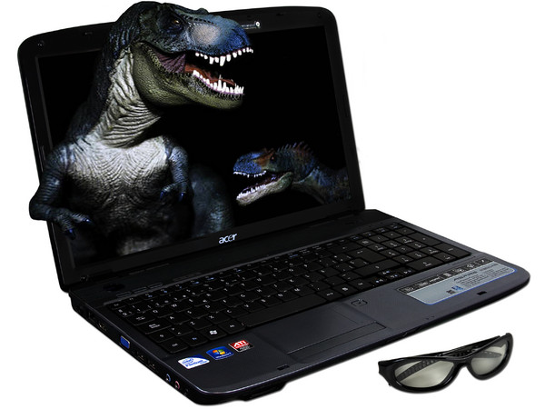 Laptop Acer Aspire 3D 5738DZG-4103:
Procesador Intel Pentium DC T4400 (2.2GHz),
Memoria de 3GB DDR2, D.D.320GB,
Video ATI Mobility Radeon HD 4570, 
Pantalla 15.6