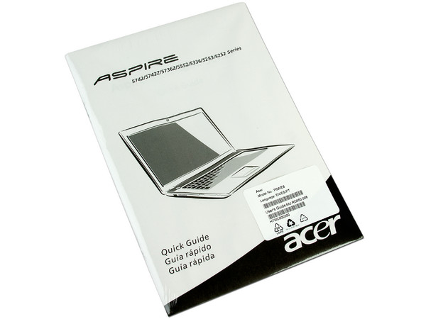 Laptop Acer Aspire 5253-BZ413:
Procesador AMD Dual-Core C-50 (1.0GHz),
Memoria de 2GB DDR3, Disco Duro de 320GB,
Pantalla LED de 15.6