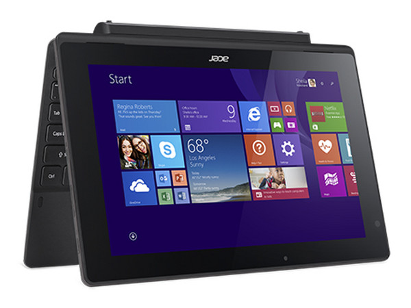 Laptop/Tablet Acer SW3-013-115W:
Procesador Intel Atom Z3735F (hasta 1.83 GHz),
Memoria de 2 GB DDR3L, D.D. de 500 GB + 32 GB eMMC,
Pantalla LED IPS Multi-touch de 10.1