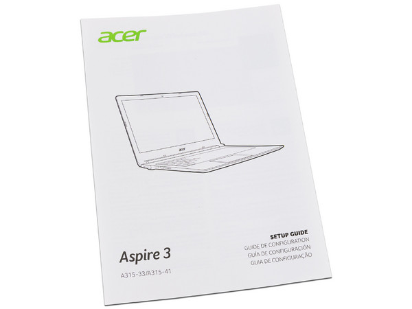 Laptop Acer Aspire A315-41-R4RE:
Procesador AMD Ryzen 5 2500U (hasta 3.60 GHz),
Memoria de 8GB DDR4,
Disco Duro de 1TB,
Pantalla de 15.6