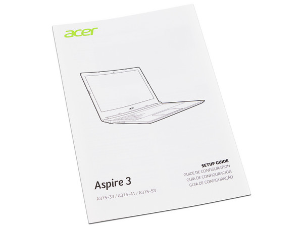 Laptop Acer Aspire 3 A315-53-38K4:
Procesador Intel Core i3 8130U (hasta 3.4 GHz),
Memoria de 6GB DDR4,
Disco Duro de 1TB,
Pantalla de 15.6