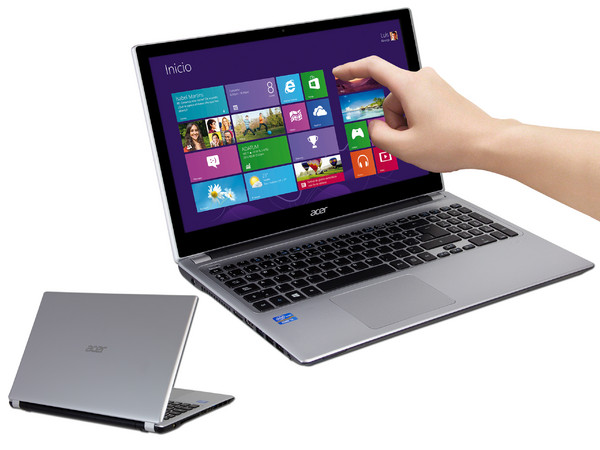 Laptop Acer Aspire V5-571P-6824:
Procesador Intel Core i3-2377M (1.5 GHz),
Memoria de 6GB DDR3, D.D. de 500 GB,
Pantalla LED Multi Touch de 15.6