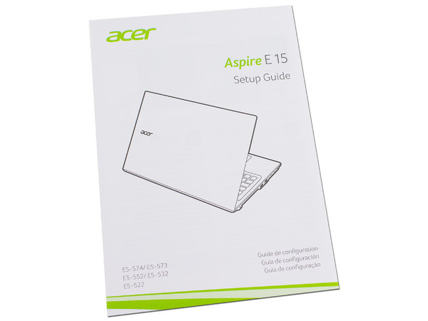 Laptop Acer Aspire E5-573-50CJ:
Procesador Intel Core i5 5200U (hasta 2.7 GHz),
Memoria de 8GB DDR3L,
Disco Duro de 1TB,
Pantalla de 15.6