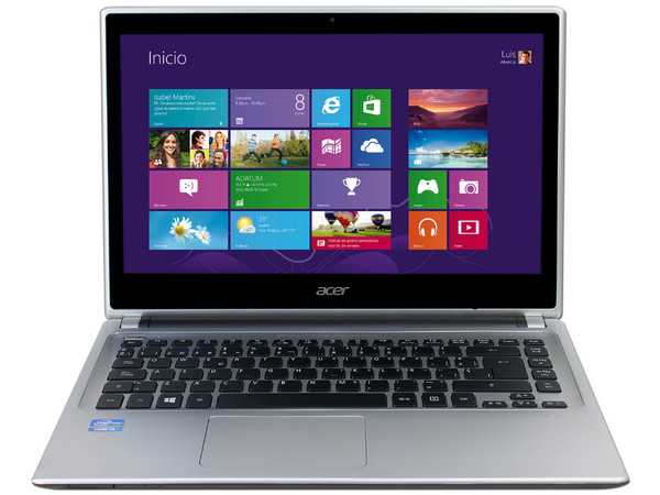 Laptop Acer Aspire V5 Touch:
Procesador Intel Core i5-3337U (hasta 2.7 GHz) 3era Generación,
Memoria de 6 GB DDR3,  D.D. 500 GB,
Pantalla LED Multi Touch de 14