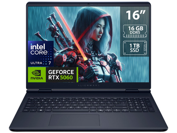 Laptop Gamer Alienware Aurora:
Procesador Intel Core 7 240H (hasta 5.2 GHz),
Memoria de 16GB DDR5,
SSD de 1TB,
Pantalla de 16