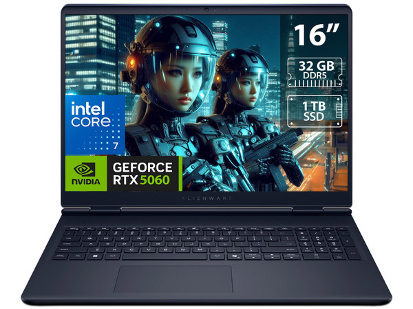 Laptop Gamer Alienware Aurora:
Procesador Intel Core 7 240H (hasta 5.2 GHz),
Memoria de 32GB DDR5,
SSD de 1TB,
Pantalla de 16