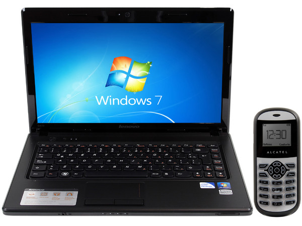 Laptop Lenovo G470:
Procesador Intel Pentium B940 (2.0GHz) ,
Memoria de 2GB DDR3, Disco Duro de 500GB,
Video Intel HD Graphics, Pantalla LED HD de 14