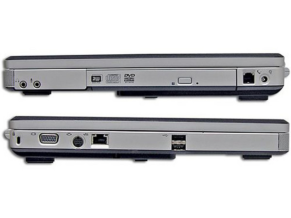 Portátil Compaq Presario C318LA,
Procesador Intel Core Solo T1350 (1.86 GHz),
Memoria de 512 MB DDRII, Pantalla TFT/WXGA de 15.4