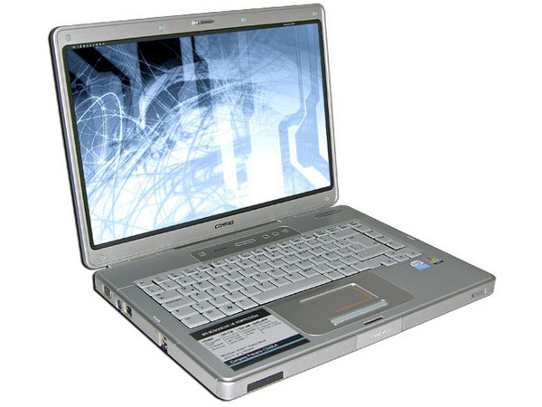 Portátil Compaq Presario C568LA,
Procesador Intel Pentium dual core T2080 (1.73 GHz),
Memoria 512 MB DDRII, Pantalla TFT/WXGA de 15.4