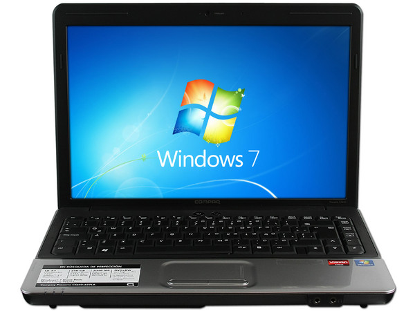 Laptop Compaq Presario CQ40-627LA:
Procesador AMD AthlonX2 QL-64 (2.1GHz),
Memoria de 2GB DDR2, Disco Duro de 250GB,
Pantalla LCD de 14.1”, DVD/RW Super-Multi,
Red, Video ATI Radeon HD3200,
Windows 7 Home Basic