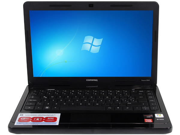 Laptop Compaq Presario CQ43-402LA:
Procesador AMD E-300 (1.3GHz),
Memoria de 2GB DDR3, Disco Duro de 320GB,
Pantalla LED de 14