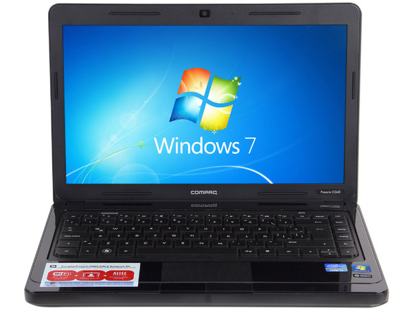 Laptop Compaq Presario CQ43-418LA:
Procesador Intel Core i3-2330M (2.2 GHz),
Memoria de 4GB DDR3, Disco Duro de 500GB,
Pantalla LED de 14