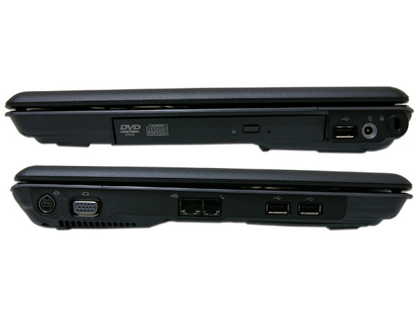Portátil Compaq Presario F505LA,
Procesador Mobile AMD Sempron 3400+ (1.8 GHz),
Memoria 512 MB DDRII, Pantalla TFT/WXGA de 15.4