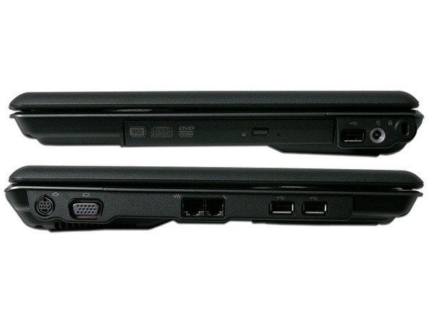 Portátil Compaq Presario F566LA,
Procesador Mobile AMD Turion  64 MK-38 (2.2 GHz),
Memoria 1 GB (2 DIMMS), Pantalla TFT/WXGA de 15.4