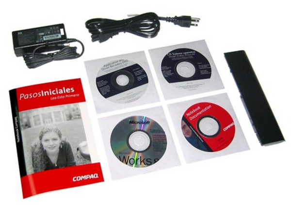 Portátil Compaq Presario M2015LA,
Procesador Intel Celeron M 350 (1.3 GHz),
Memoria de 256 MB DDR, Pantalla TFT/XGA de 15