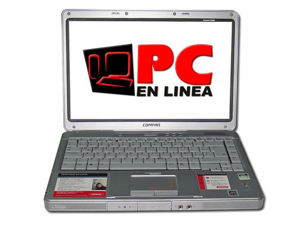 Portátil Compaq Presario V2417LA,
Procesador AMD Mobile Sempron 3000+ (1.8 GHz),
Memoria de 512MB DDR, Pantalla de 14