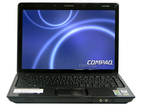 Portátil Compaq Presario V3619LA,
Procesador Mobile AMD Turion 64 MK-38 (2.2 GHz),
Memoria 1 GB (2 DIMMS), Pantalla TFT/WXGA de 14.1