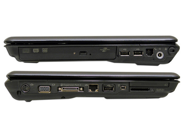 Portátil Compaq Presario V3619LA,
Procesador Mobile AMD Turion 64 MK-38 (2.2 GHz),
Memoria 1 GB (2 DIMMS), Pantalla TFT/WXGA de 14.1