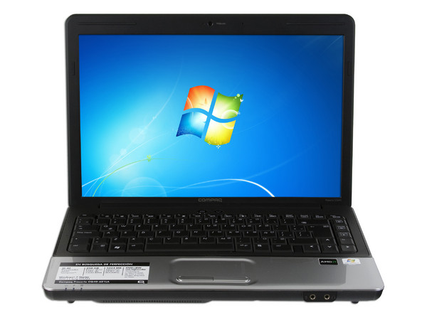 Laptop Compaq Presario CQ40-621LA:
Procesador AMD Sempron SI-42 (2.1 GHz),
Memoria de 1GB DDR II, Disco Duro de 250GB,
Pantalla de 14.1