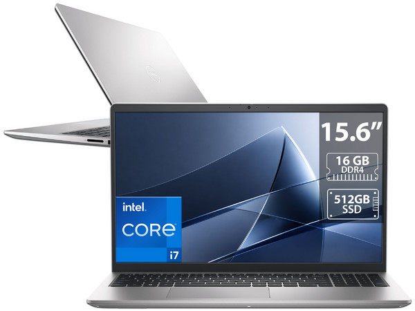 Laptop DELL DC15250: 
Procesador Intel Core i7 1355U (hasta 5.0 GHz), 
Memoria de 16GB DDR4, 
SSD de 512GB, 
Pantalla de 15.6