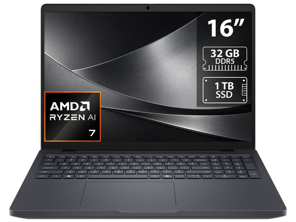 Workstation DELL Pro Max 16: 
Procesador AMD Ryzen AI 7 Pro 350 (hasta 5.0 GHz), 
Memoria de 32GB DDR5, 
SSD de 1TB, 
Pantalla de 16
