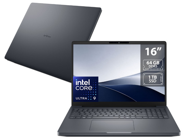 Laptop DELL Pro Max 16 Plus:
Procesador Intel Core Ultra 9 285HX (hasta 5.5 GHz),
Memoria de 64GB DDR5,
SSD de 1TB,
Pantalla de 16
