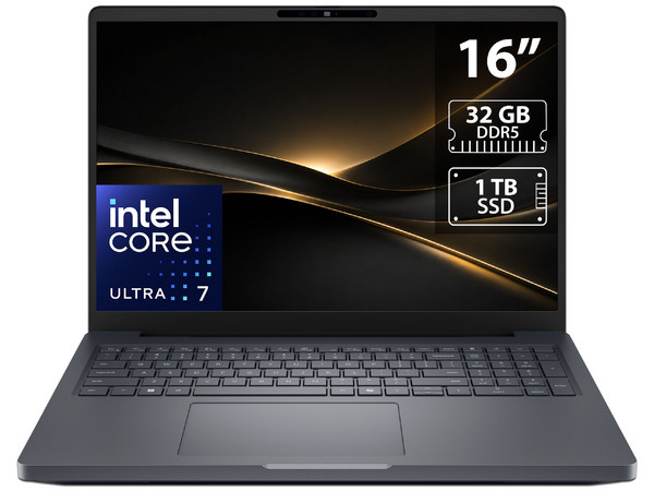 Laptop DELL Pro Max 16 Plus:
Procesador Intel Core Ultra 7 265HX (hasta 5.3 GHz),
Memoria de 32GB DDR5,
SSD de 1TB,
Pantalla de 16