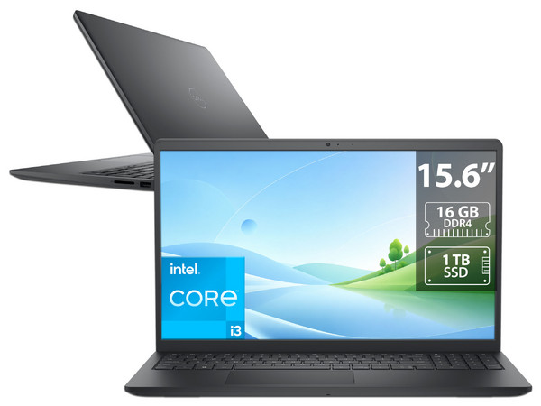 Laptop DELL 15 DC15250: 
Procesador Intel Core 3 100U (hasta 4.7 GHz), 
Memoria de 16GB DDR4, SSD de 1TB, 
Pantalla de 15.6