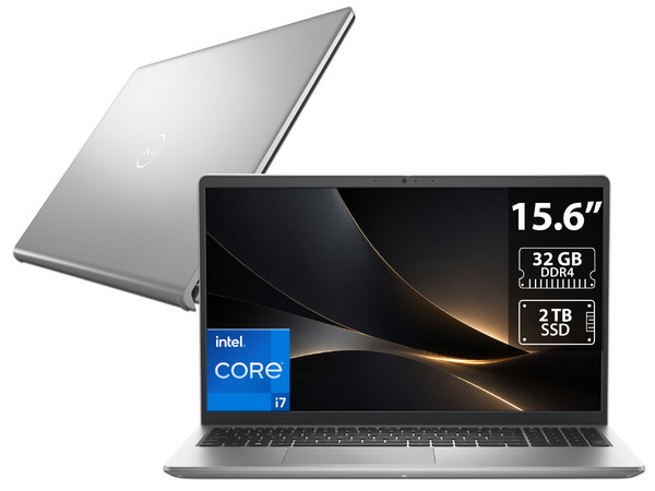Laptop DELL Inspiron 3520: 
Procesador Intel Core i7 1255U (hasta 4.7 GHz), 
Memoria de 32GB DDR4, 
SSD de 2TB, 
Pantalla de 15.6
