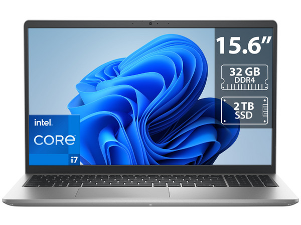Laptop DELL Inspiron 3520: 
Procesador Intel Core i7 1255U (hasta 4.7 GHz), 
Memoria de 32GB DDR4, 
SSD de 2TB, 
Pantalla de 15.6
