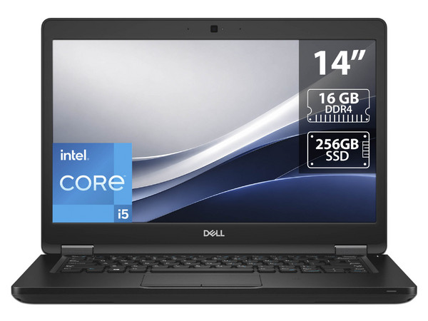 Laptop DELL Latitude 5420: 
Procesador Intel Core i5 8350U (hasta 3.6 GHz), 
Memoria de 16GB DDR4,
SSD de 256GB, 
Pantalla de 14