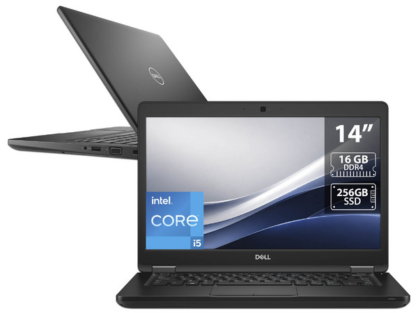 Laptop DELL Latitude 5420: 
Procesador Intel Core i5 8350U (hasta 3.6 GHz), 
Memoria de 16GB DDR4,
SSD de 256GB, 
Pantalla de 14