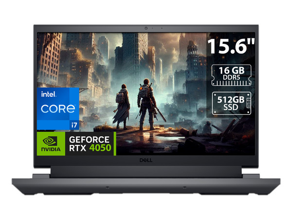 Laptop Gamer DELL G15 5530:
Procesador Intel Core i7 13650HX  (Hasta 4.9 GHz),
Memoria de 16GB DDR5,
SSD de 512GB,
Pantalla de 15.6