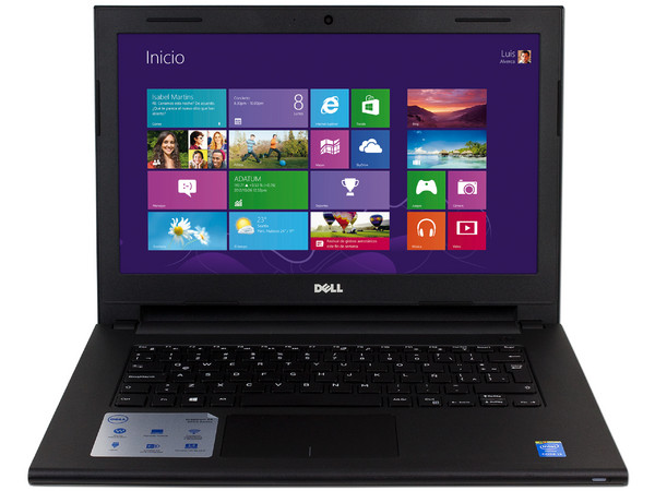Laptop DELL Inspiron 14-3442:
Procesador Intel Core i3-4005U (1.7 GHz),
Memoria de 4 GB DDR3L, D.D. de 500 GB,
Pantalla LED de 14
